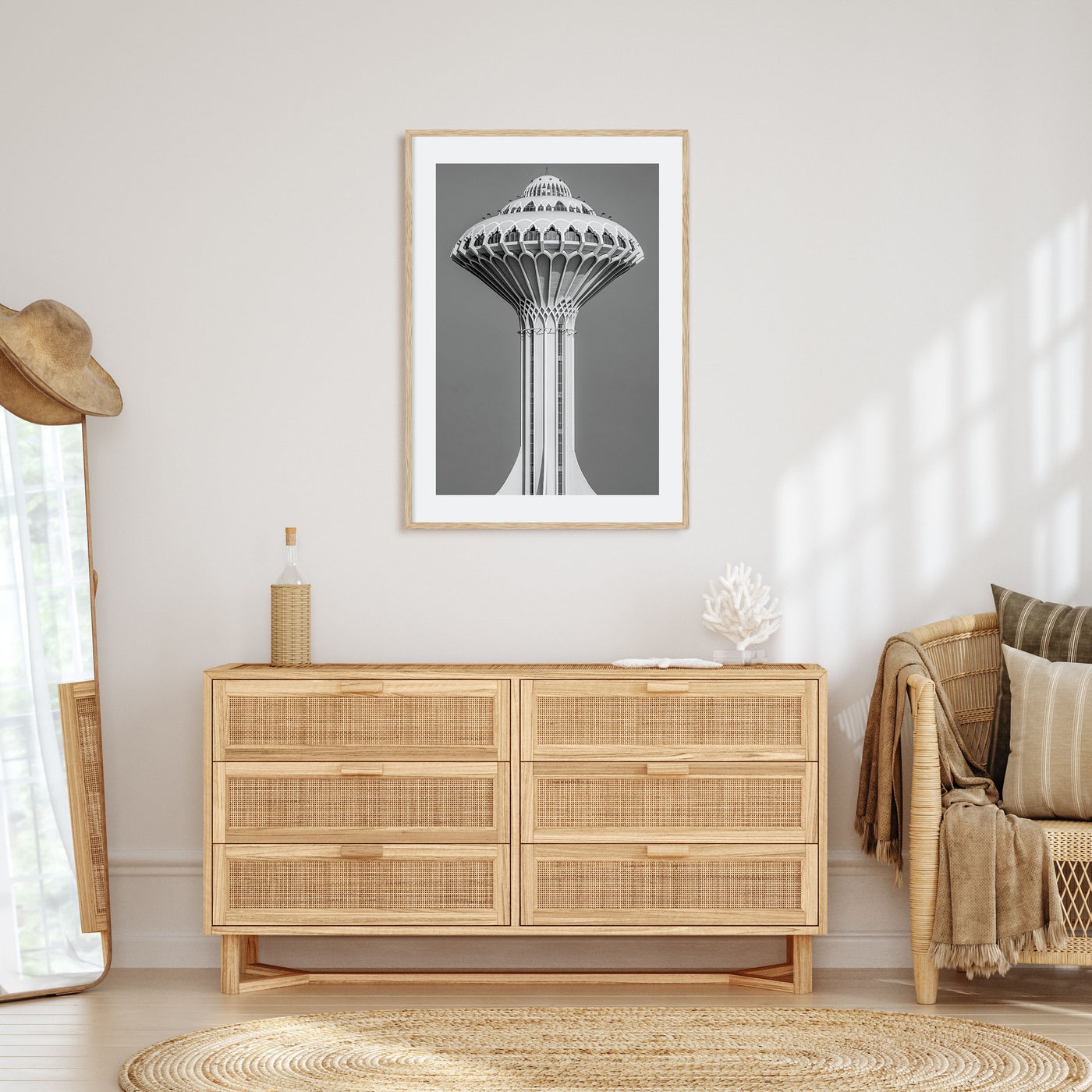 Water Tower Photo B&W No 1 Poster