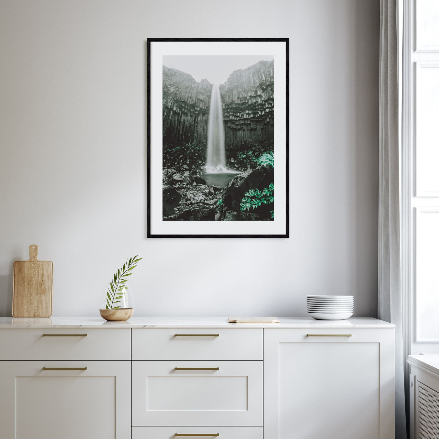 Waterfall Photo Color Poster