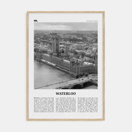 Waterloo Travel B&W Poster