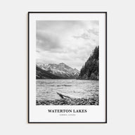 Waterton Lakes National Park Portrait B&W Poster