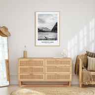 Waterton Lakes National Park Portrait B&W Poster