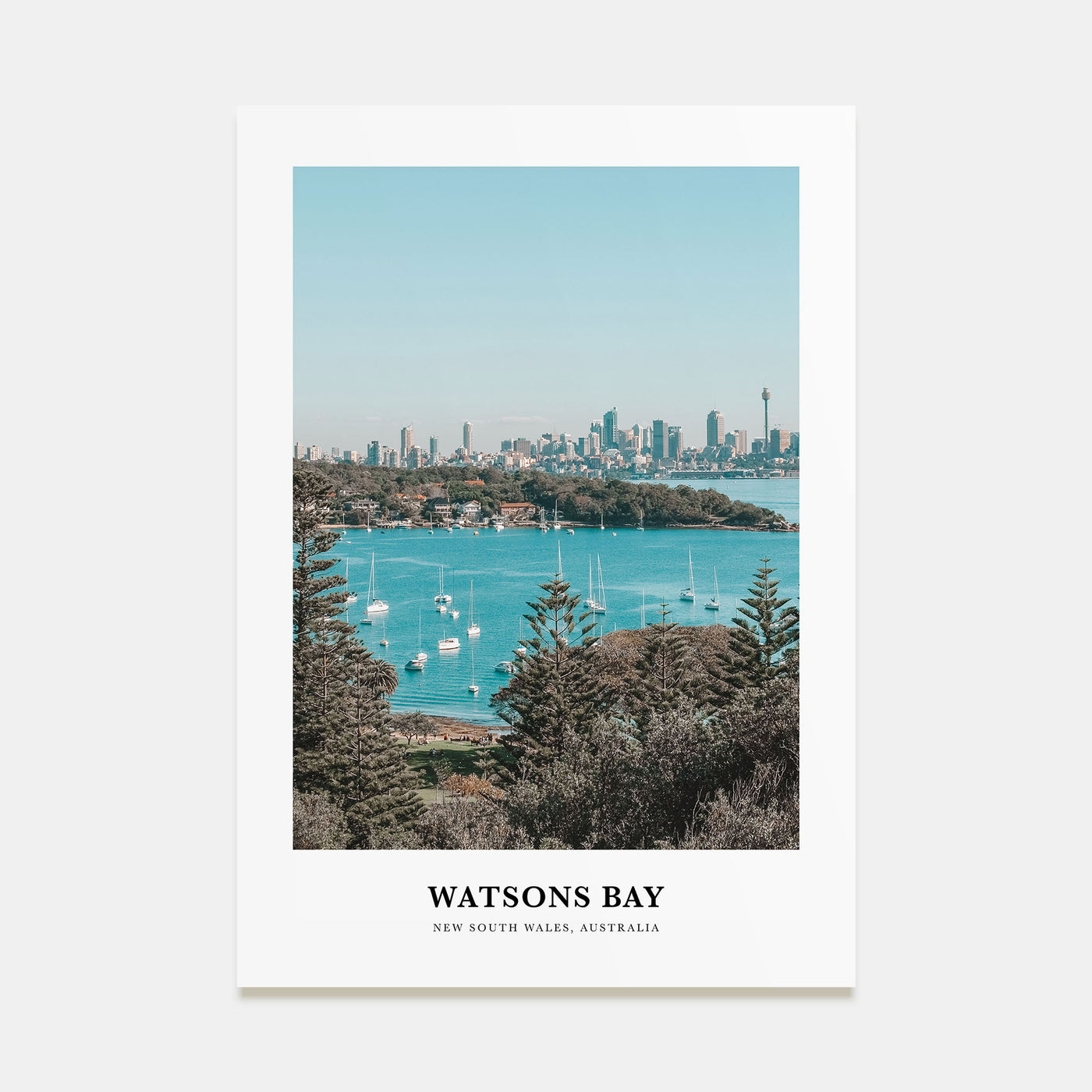 Watsons Bay Portrait Color Poster