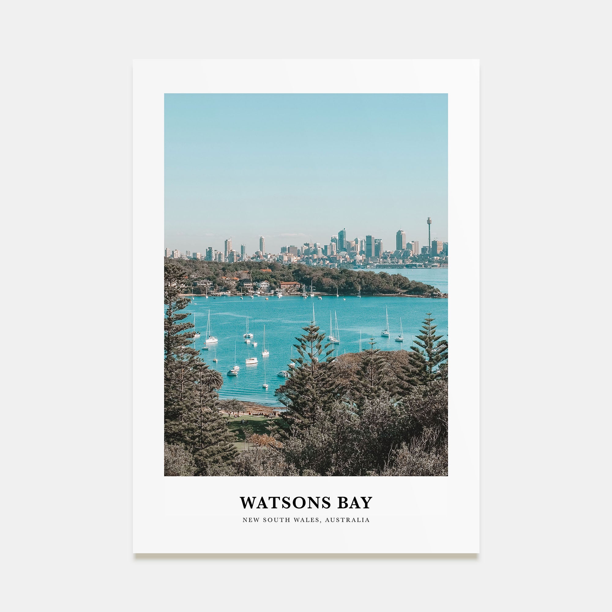 Watsons Bay Portrait Color Poster