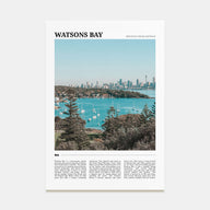 Watsons Bay Travel Color Poster