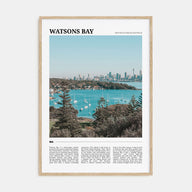 Watsons Bay Travel Color Poster