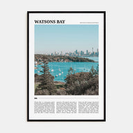 Watsons Bay Travel Color Poster