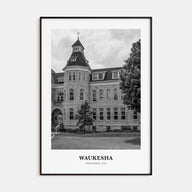 Waukesha Portrait B&W Poster
