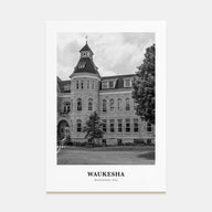 Waukesha Portrait B&W Poster