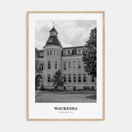 Waukesha Portrait B&W Poster