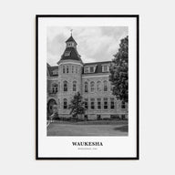 Waukesha Portrait B&W Poster