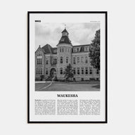 Waukesha Travel B&W Poster