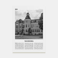 Waukesha Travel B&W Poster