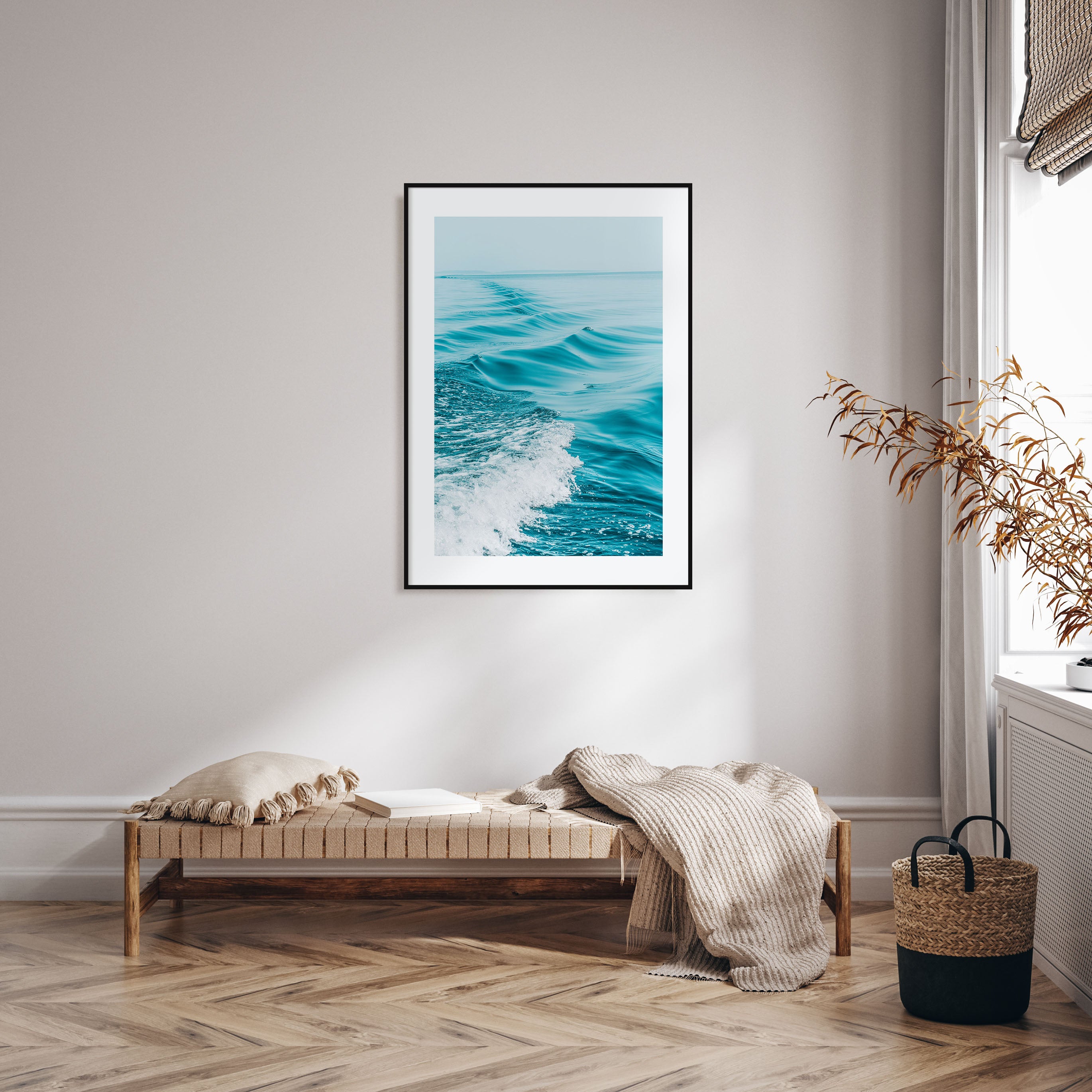 Waves at Sea Photo Color Poster