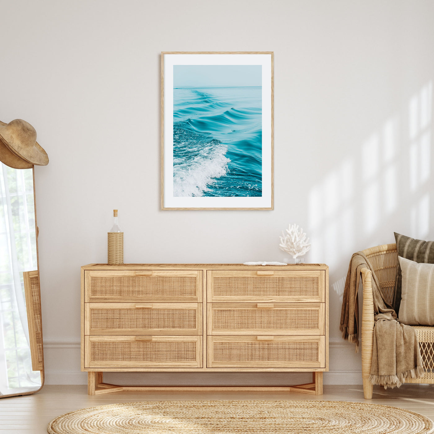 Waves at Sea Photo Color Poster