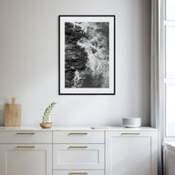 Waves Crashing Photo B&W No 1 Poster