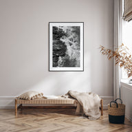 Waves Crashing Photo B&W No 1 Poster