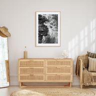 Waves Crashing Photo B&W No 1 Poster