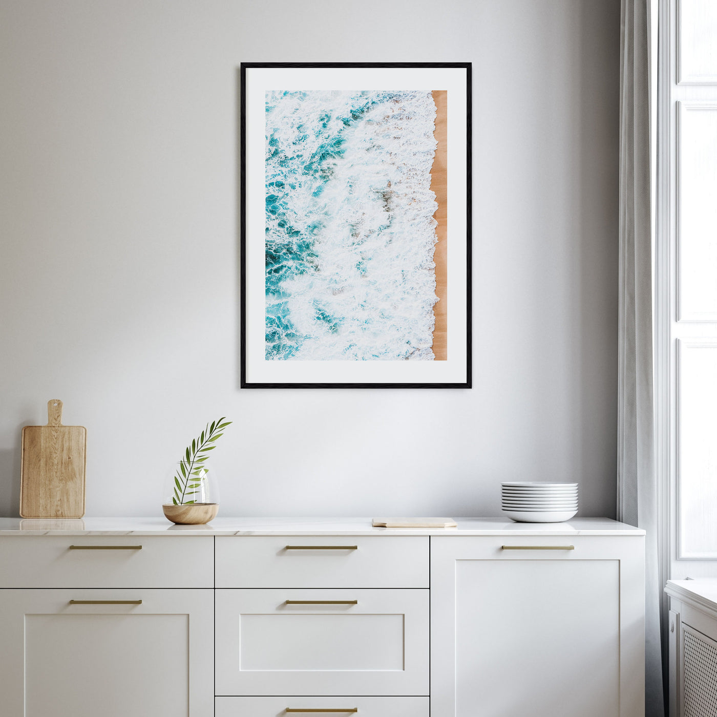 Waves Crashing Photo Color No 1 Poster