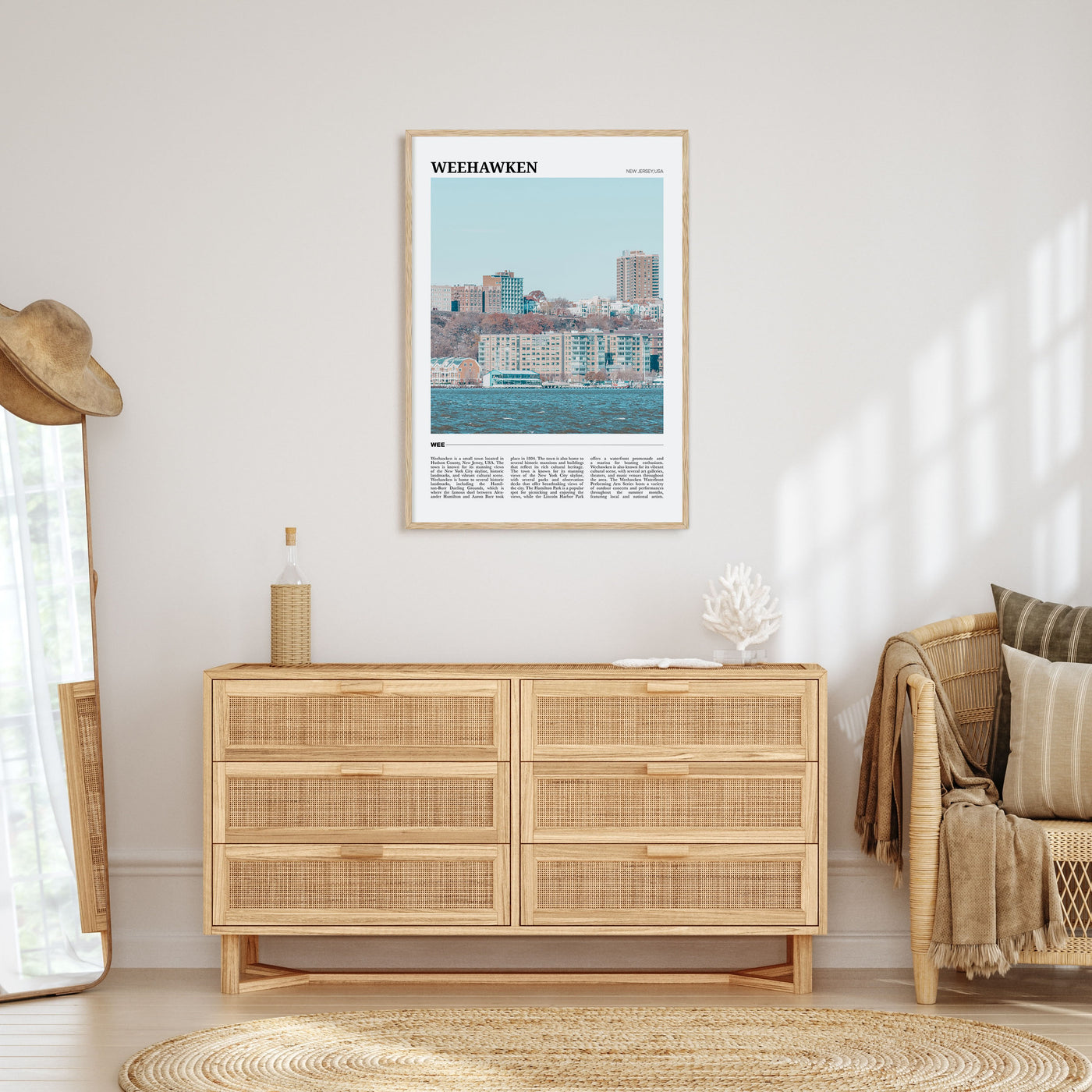 Weehawken Travel Color Poster