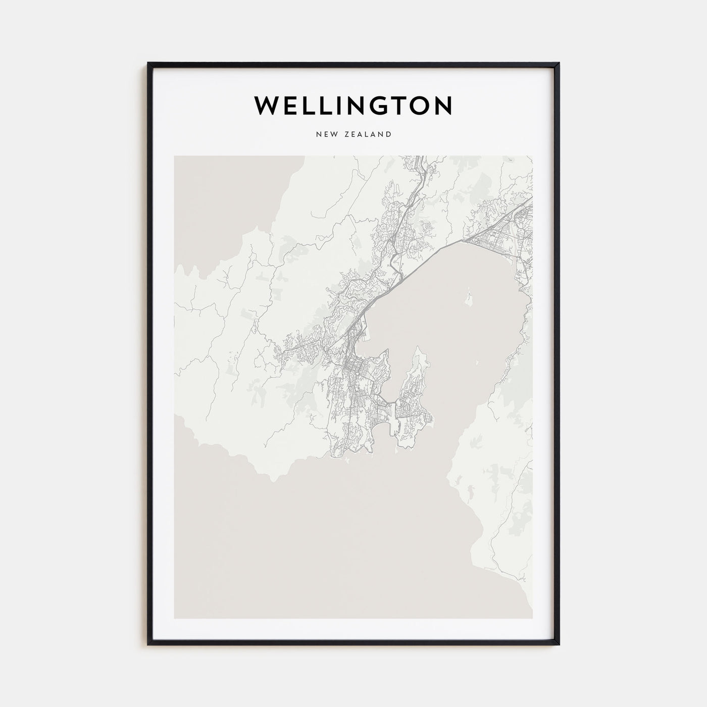 Wellington Map Portrait Poster