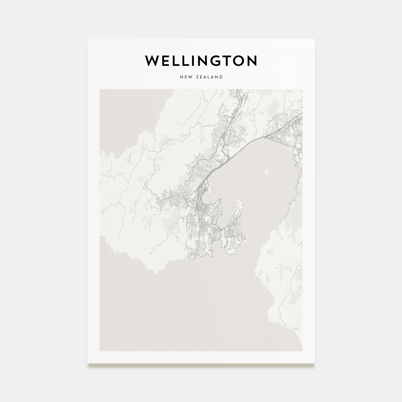 Wellington Map Portrait Poster