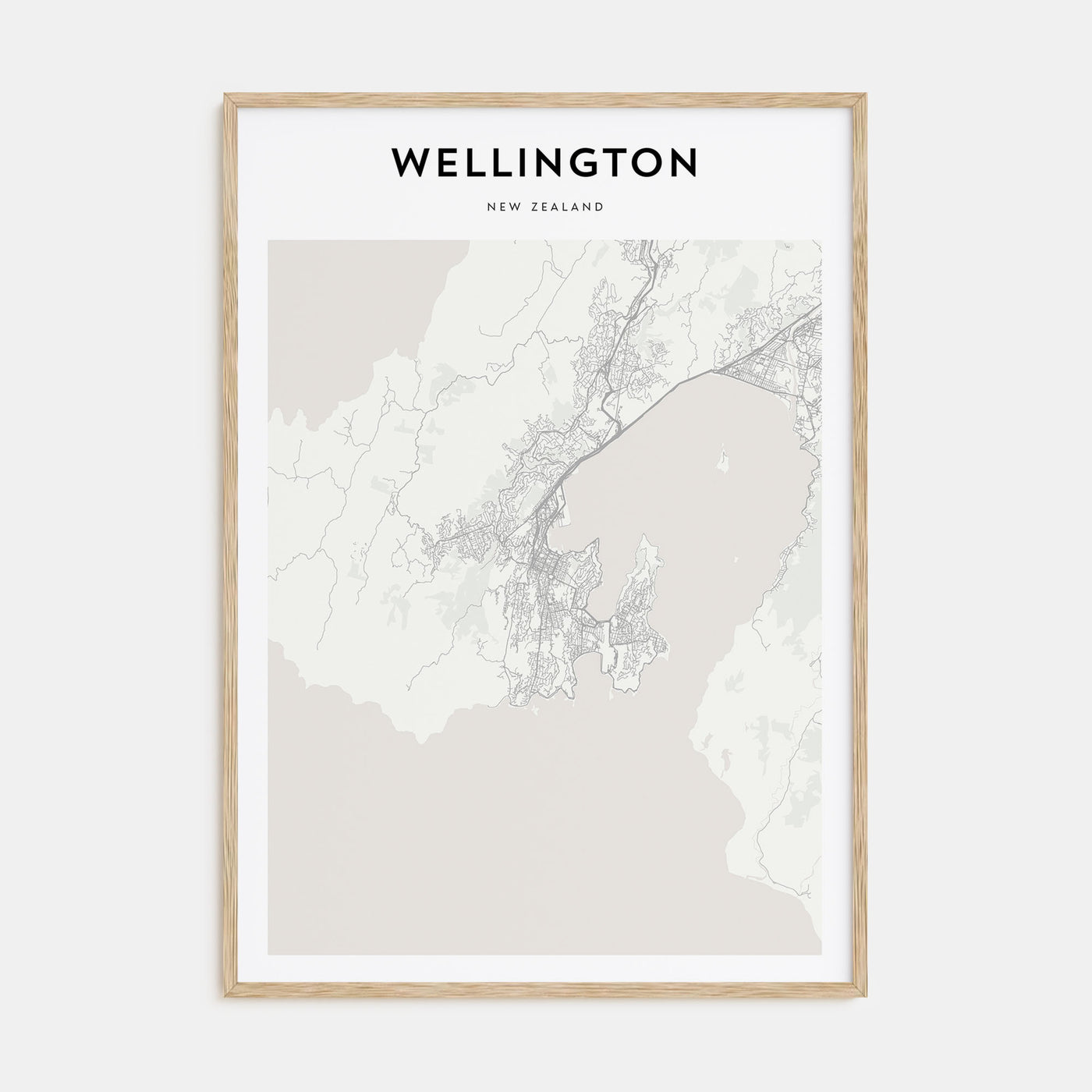 Wellington Map Portrait Poster