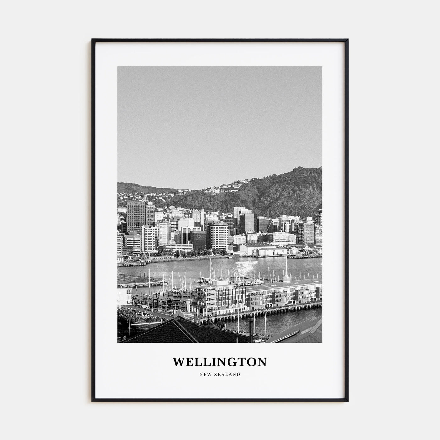 Wellington Portrait B&W Poster