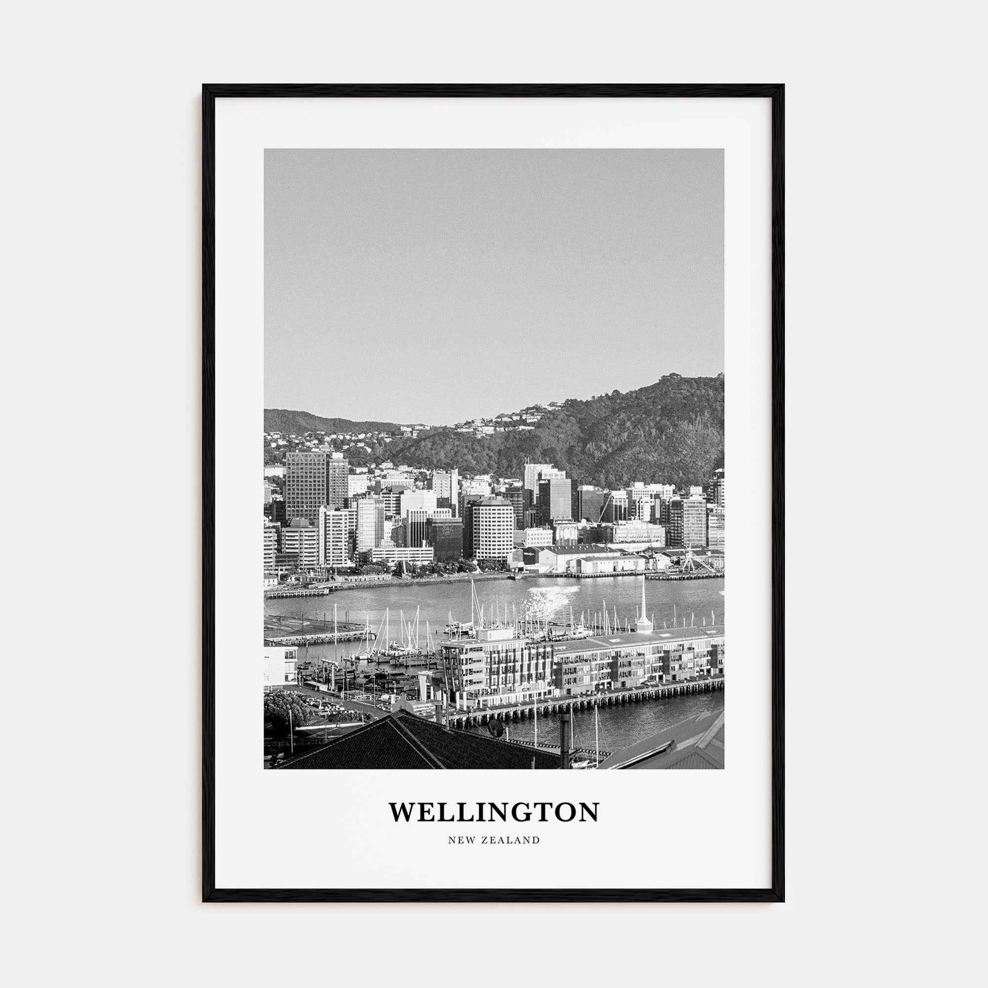 Wellington Portrait B&W Poster