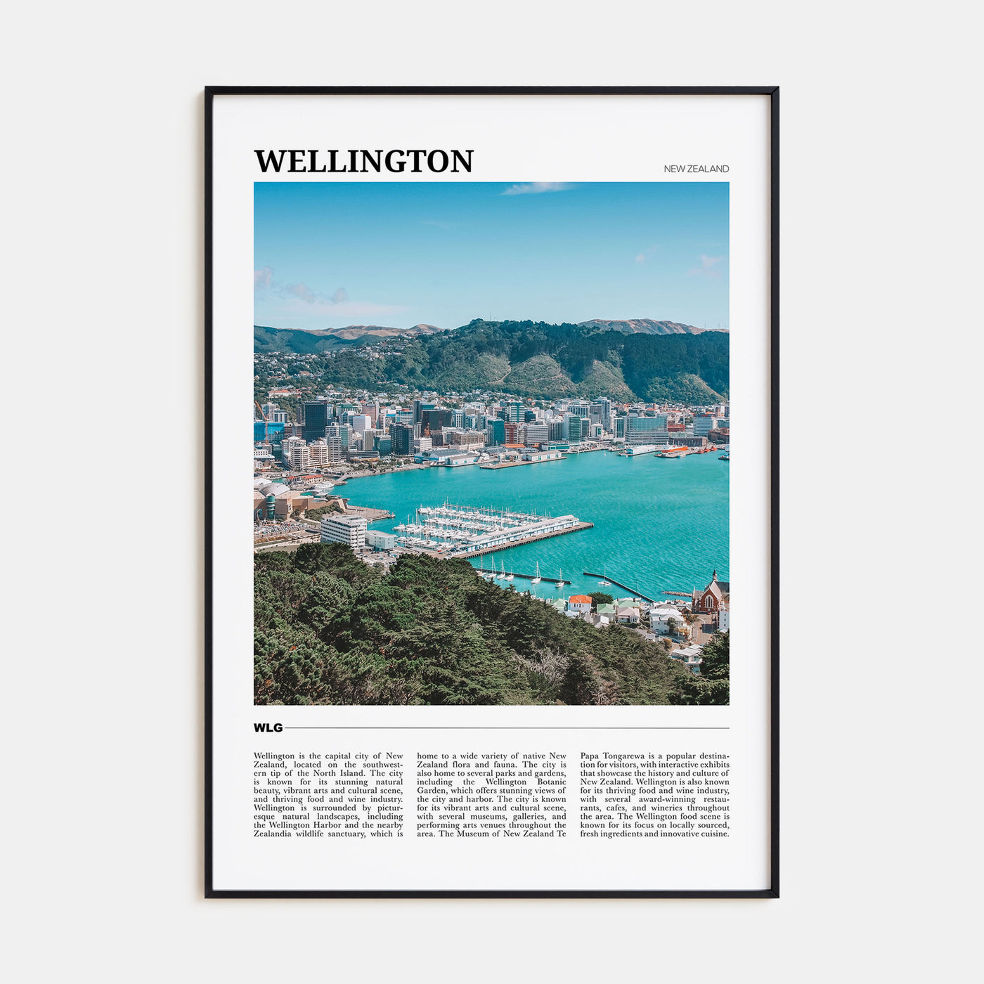 Wellington Travel Color Poster