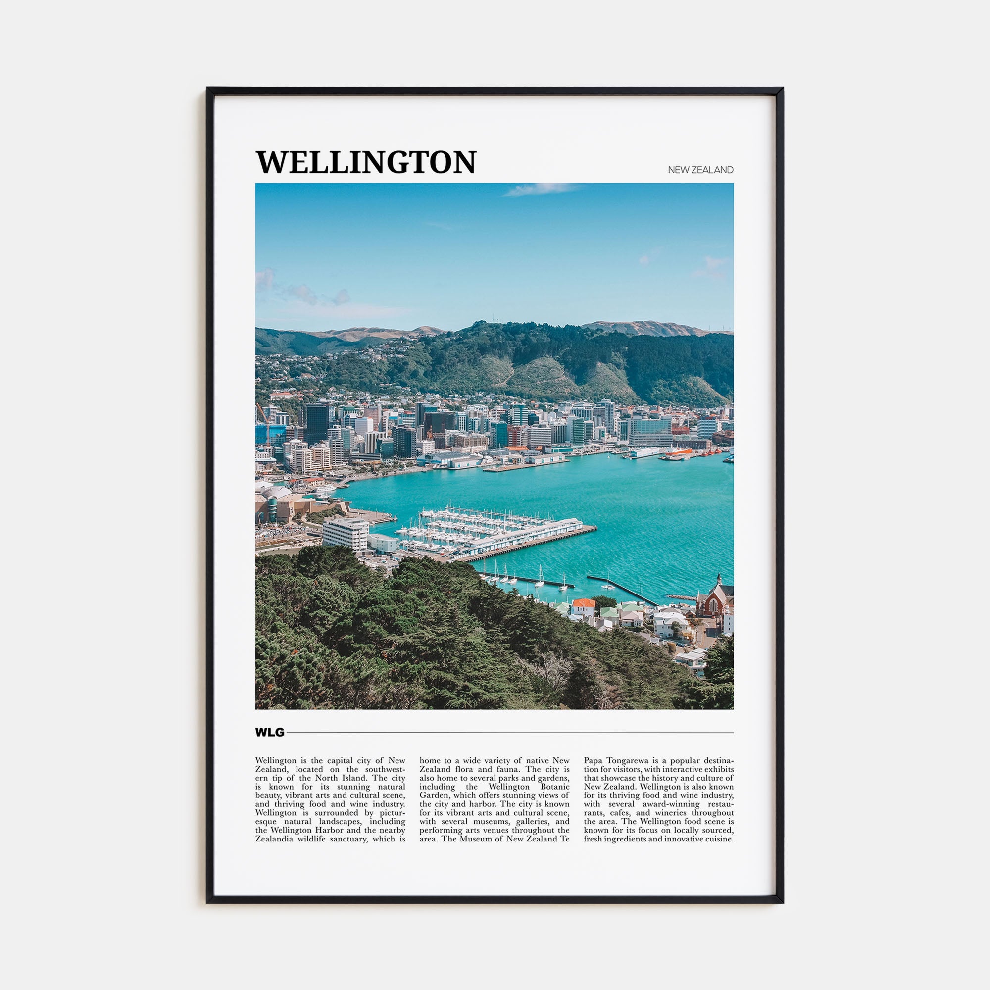 Wellington Travel Color Poster