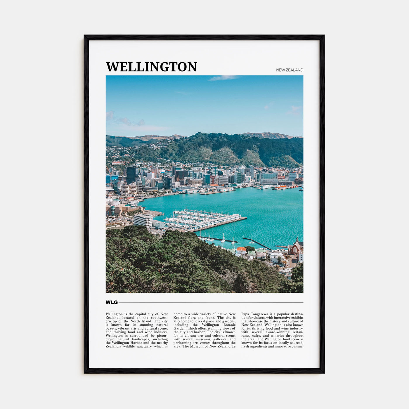 Wellington Travel Color Poster