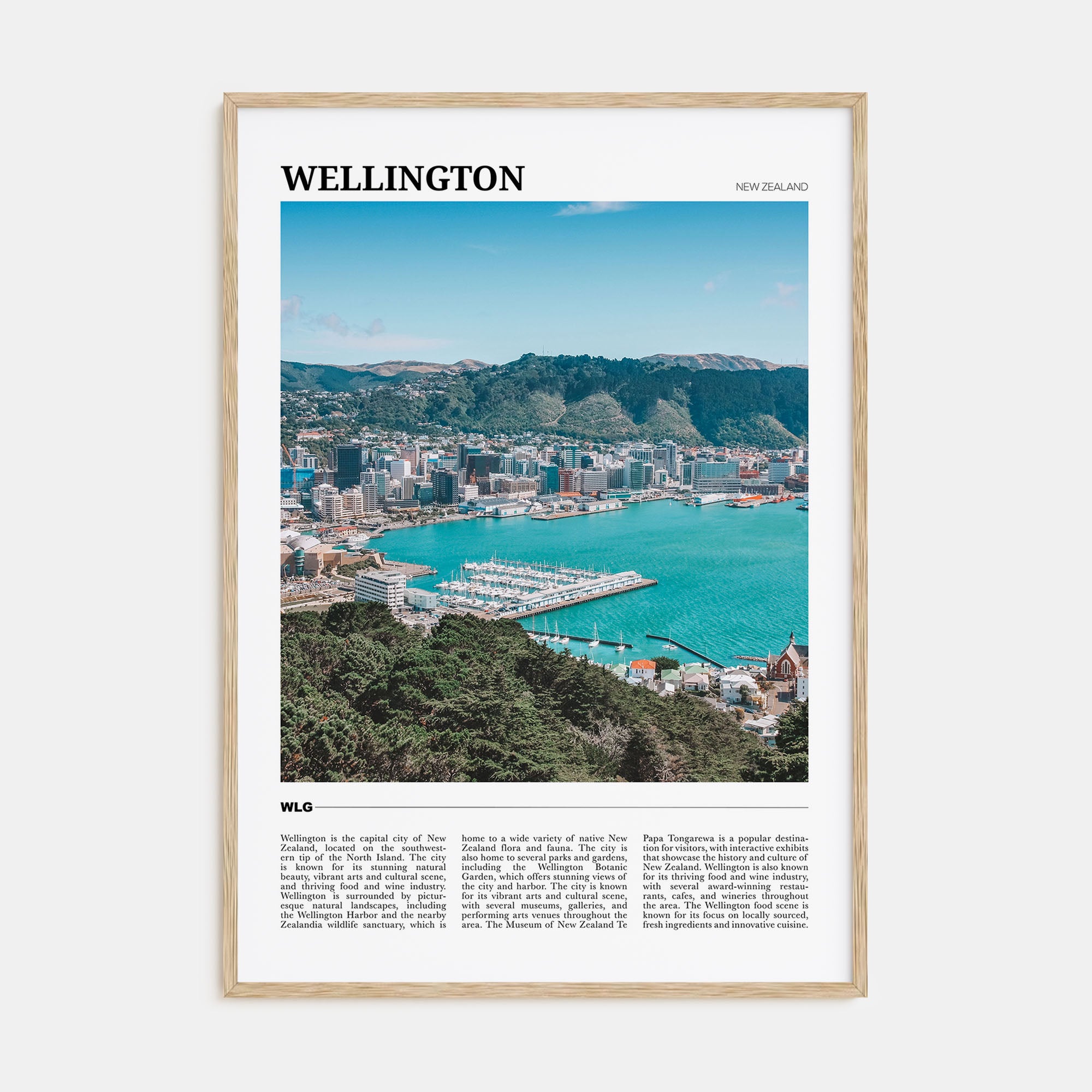 Wellington Travel Color Poster
