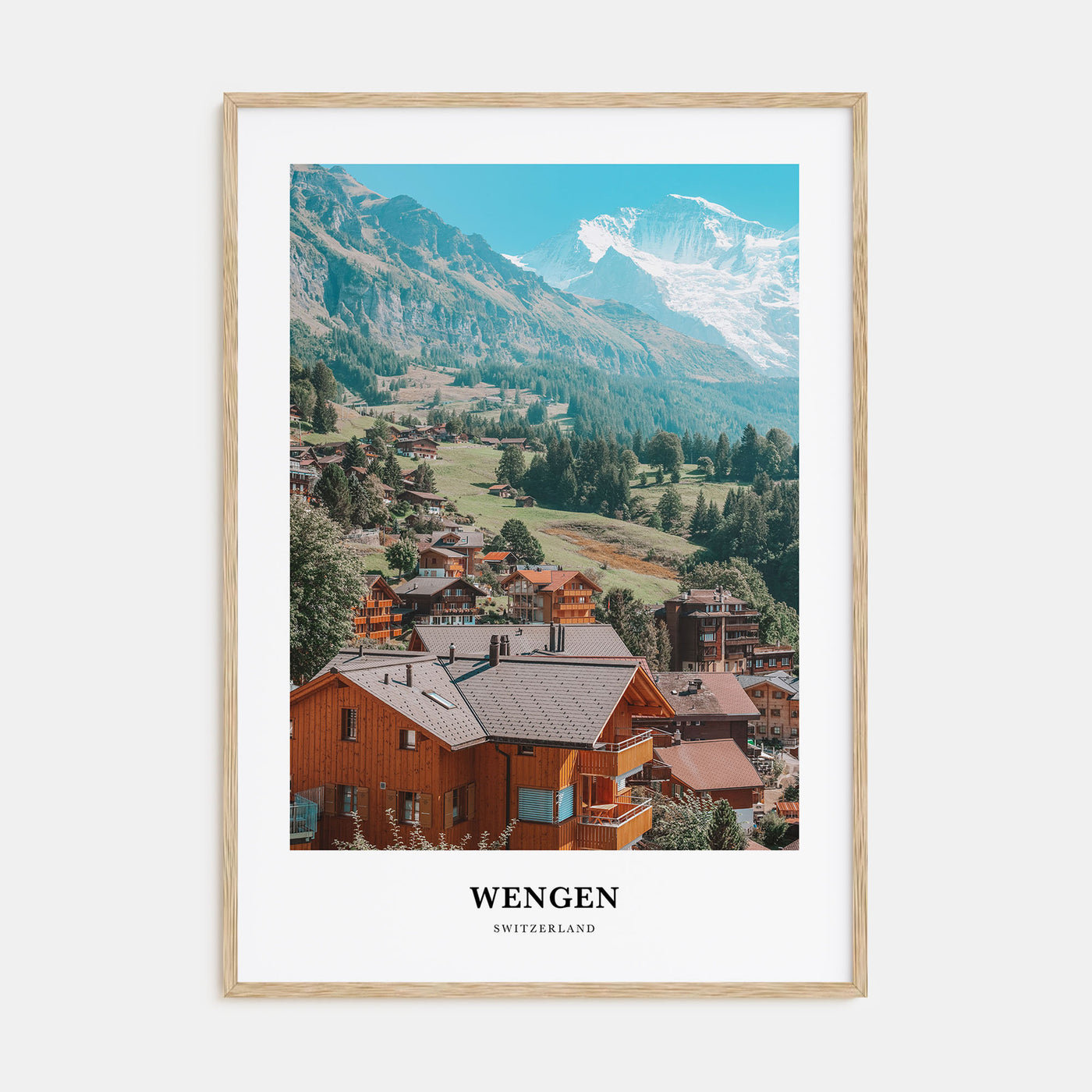 Wengen Portrait Color Poster