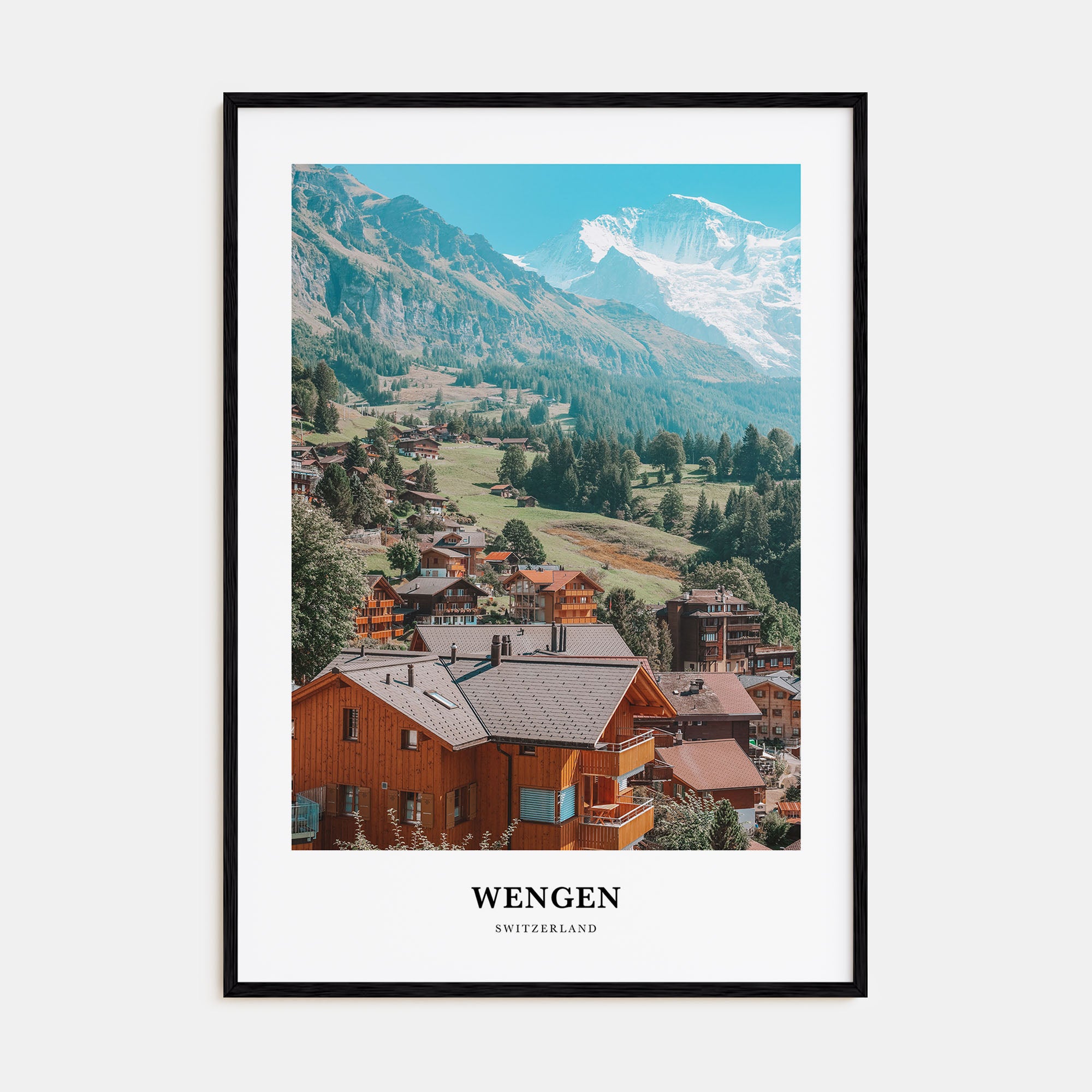 Wengen Portrait Color Poster