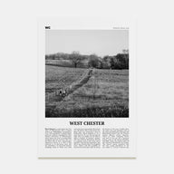 West Chester Travel B&W Poster