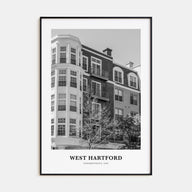 West Hartford Portrait B&W Poster