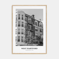 West Hartford Portrait B&W Poster