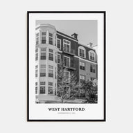 West Hartford Portrait B&W Poster
