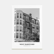 West Hartford Portrait B&W Poster