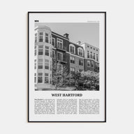 West Hartford Travel B&W Poster