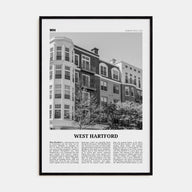 West Hartford Travel B&W Poster