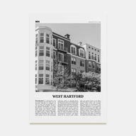 West Hartford Travel B&W Poster