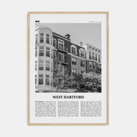 West Hartford Travel B&W Poster
