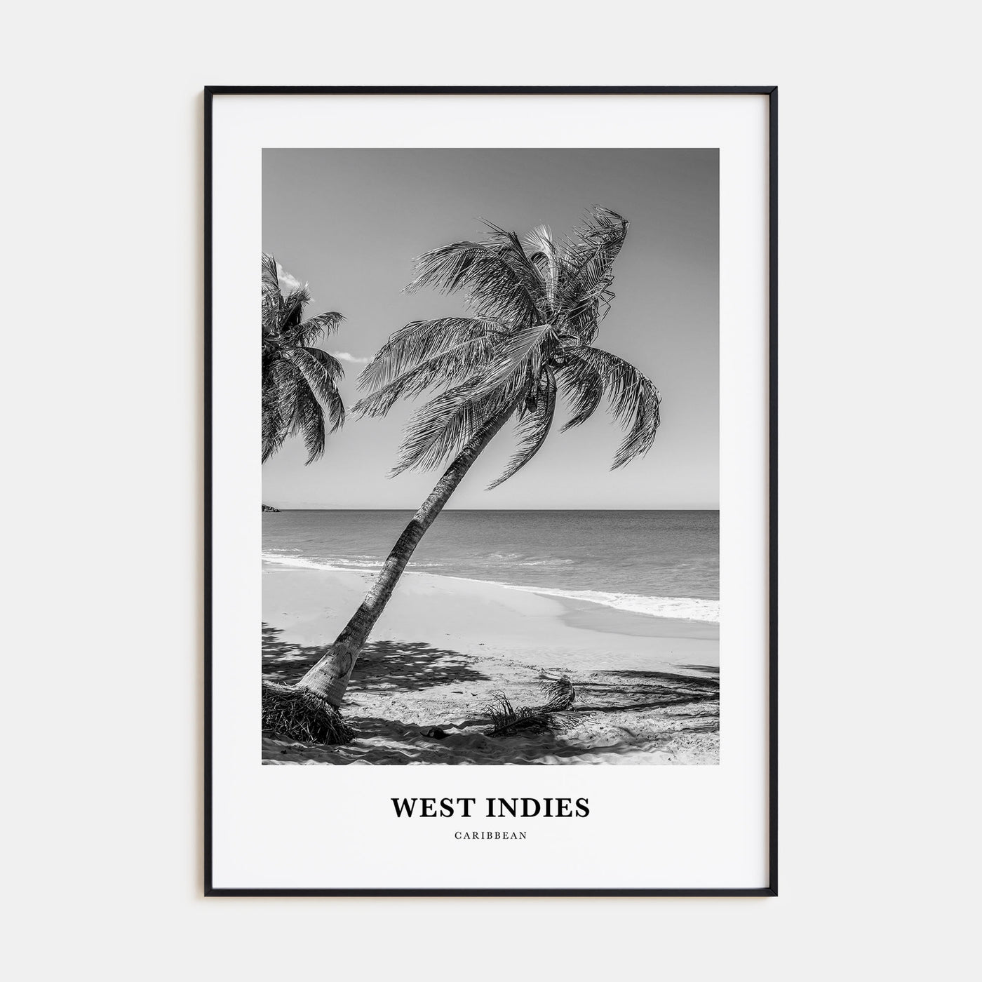 West Indies Portrait B&W Poster