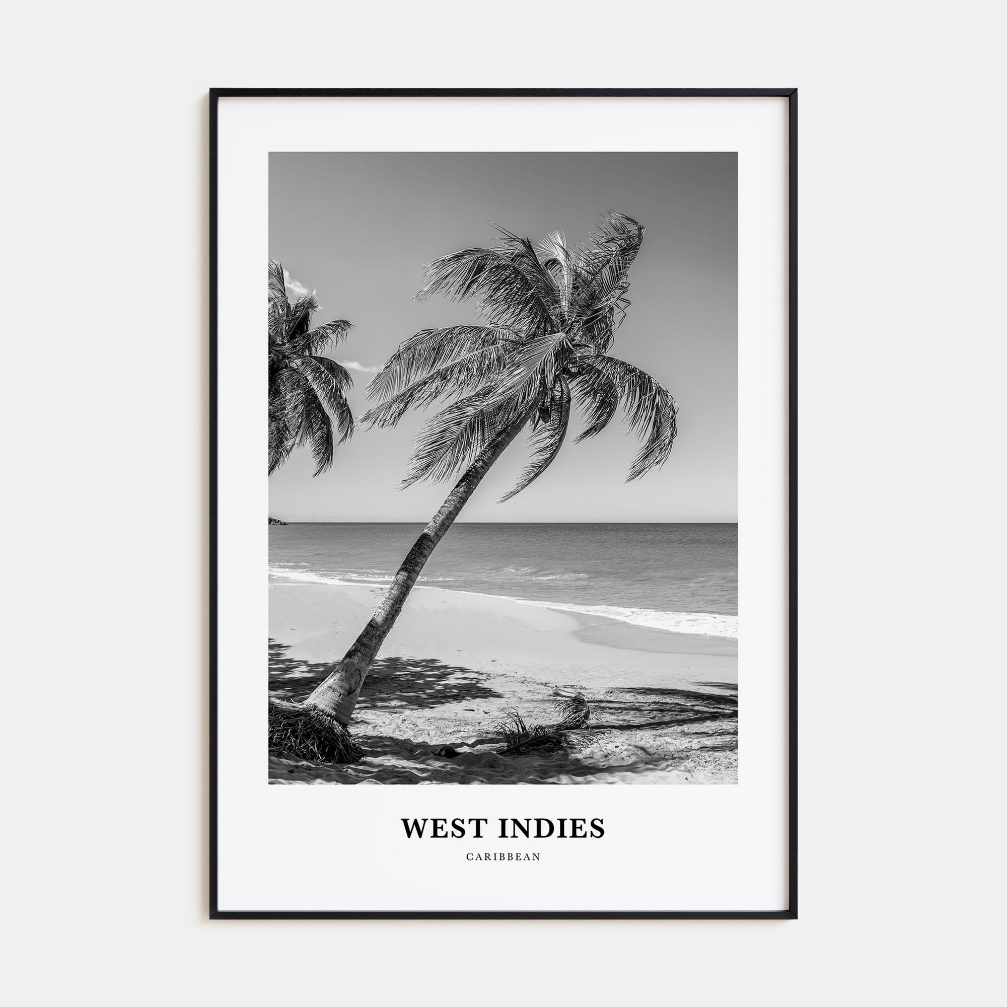 West Indies Portrait B&W Poster