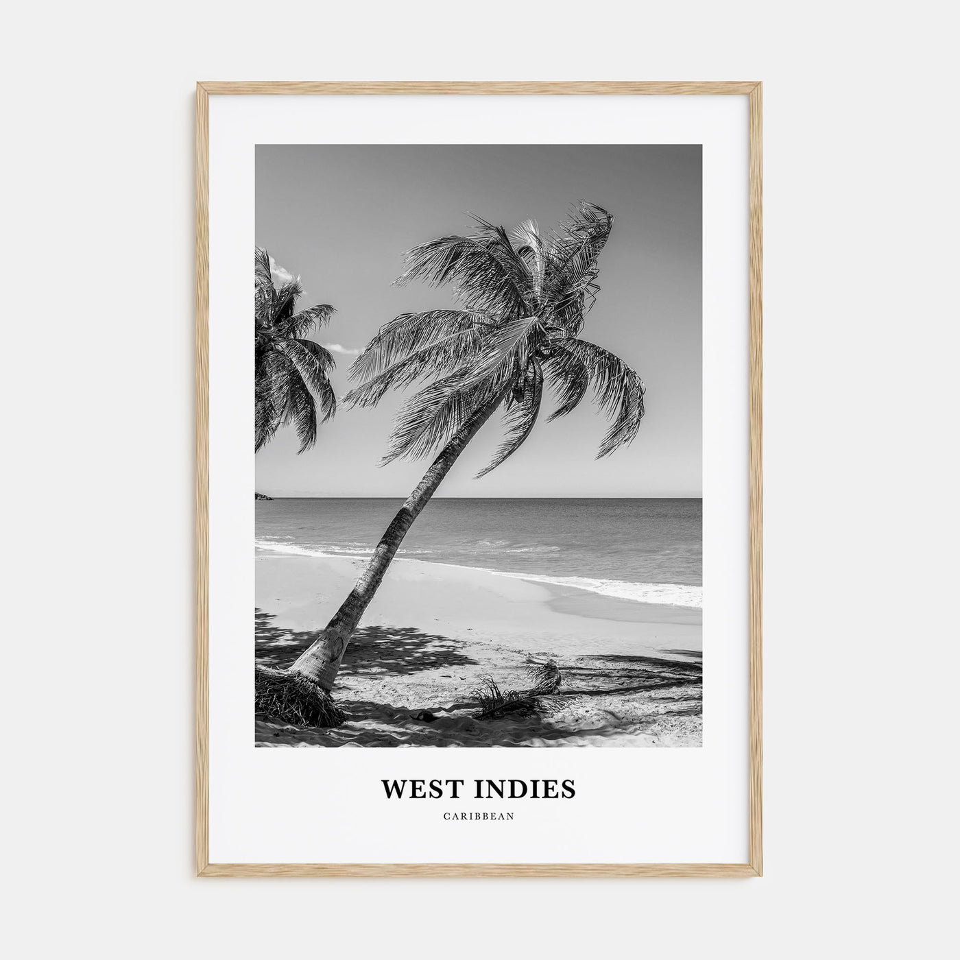 West Indies Portrait B&W Poster