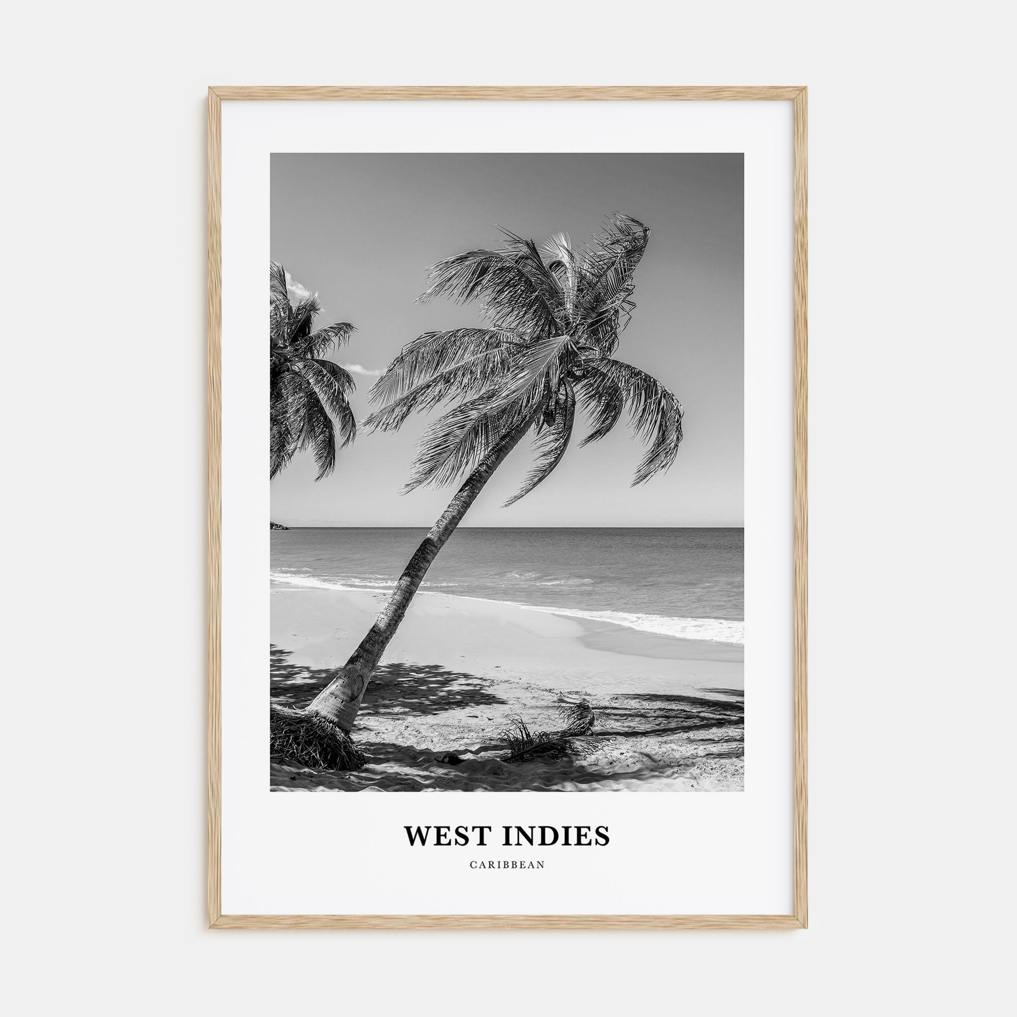 West Indies Portrait B&W Poster