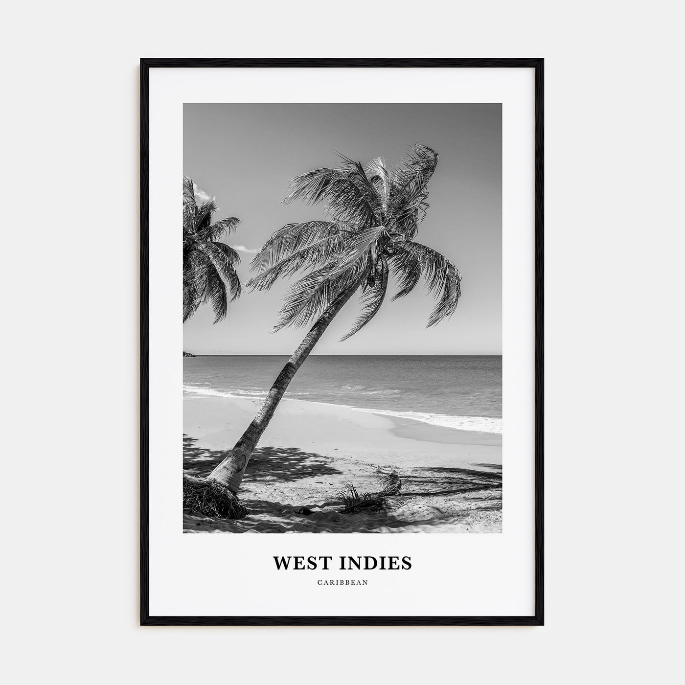 West Indies Portrait B&W Poster