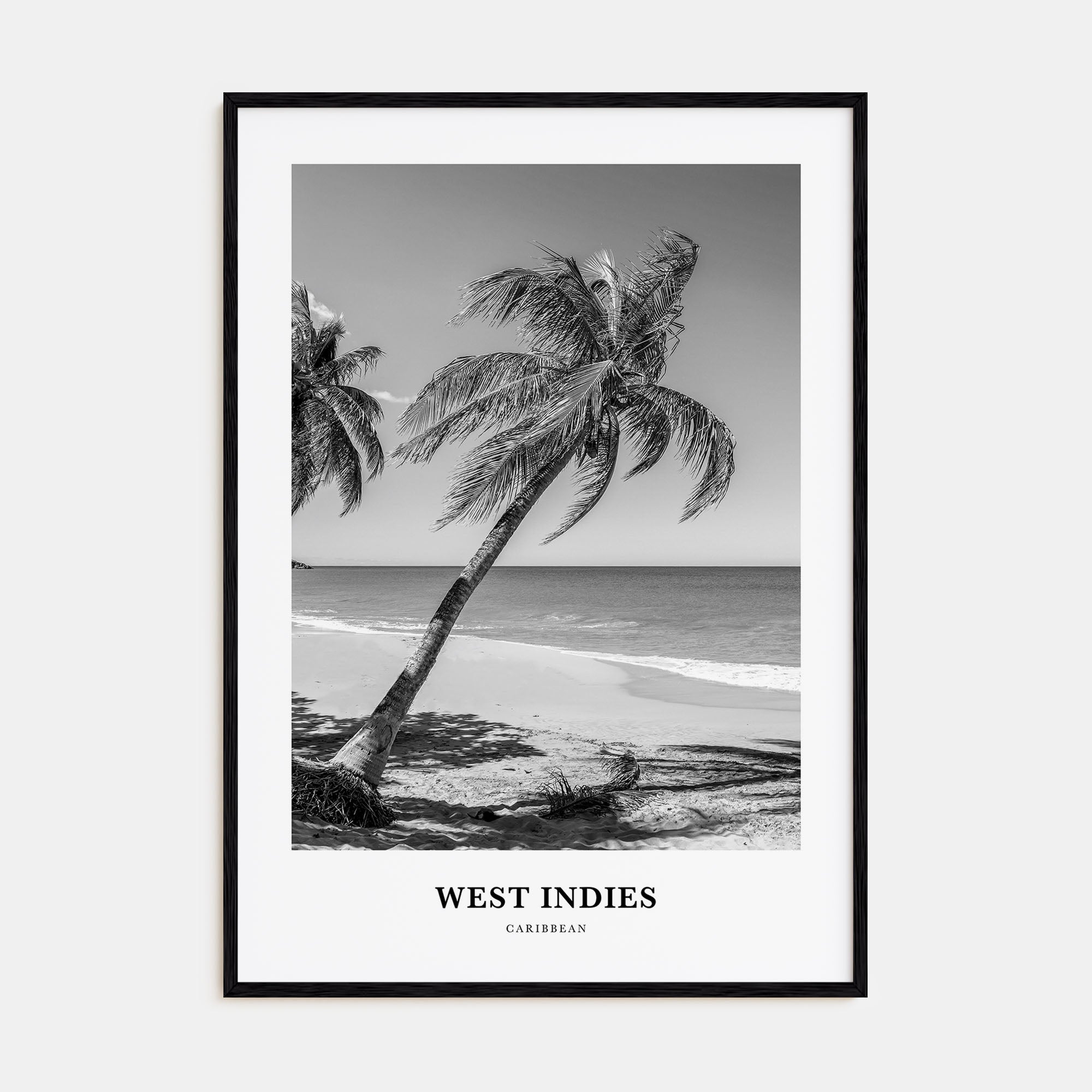 West Indies Portrait B&W Poster