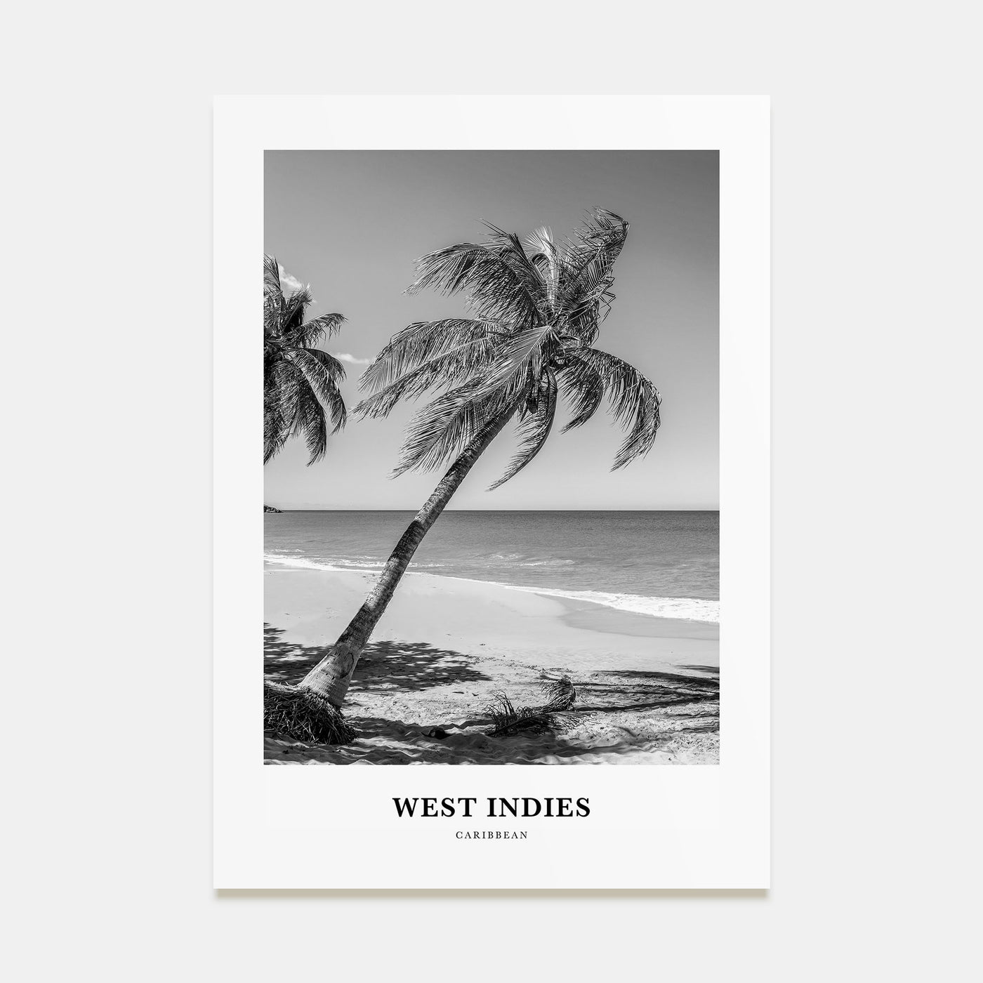 West Indies Portrait B&W Poster